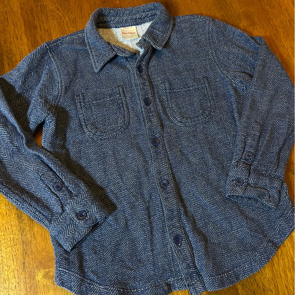 Hanna Andersson Herringbone Boys Layer | Soft Textured Cotton | Boys Size 5(110) - Picture 4 of 11